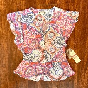 ✨New! Nanette Lepore Paisley Flowy Shirt